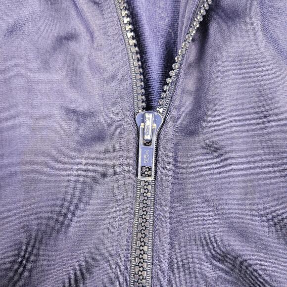 Vintage Nike Track Jacket XL Blue Full Zip Mesh Made in Hong Kong Early 90s - Picture 6 of 6